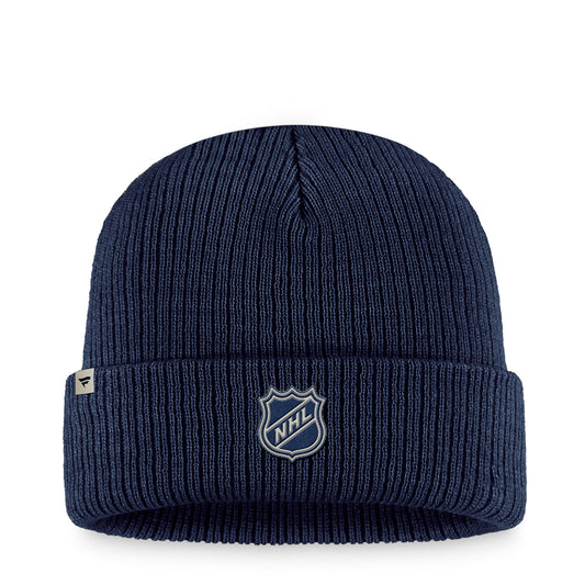Fanatics Rangers Authentic Pro Road Cuff Knit Hat In Blue - Front View