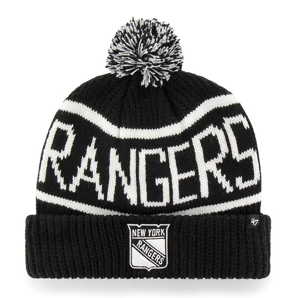 New York Rangers Nep Knit Black Cuff - Mitchell & Ness beanie