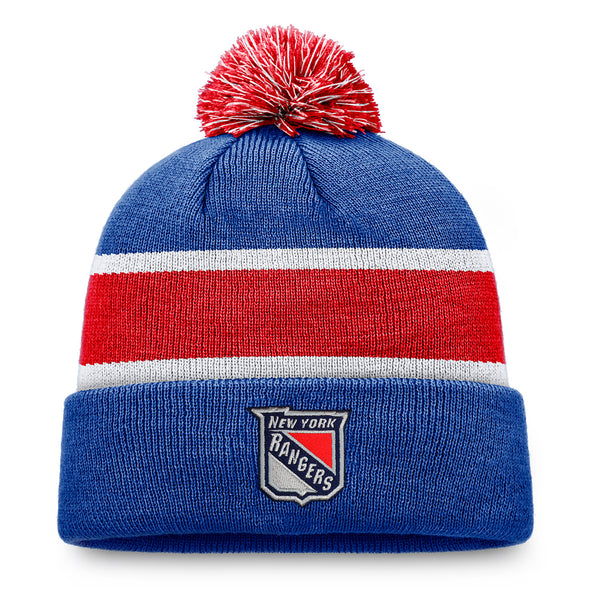 Fanatics Rangers Special Edition 2022 Beanie In Blue & Red - Front View