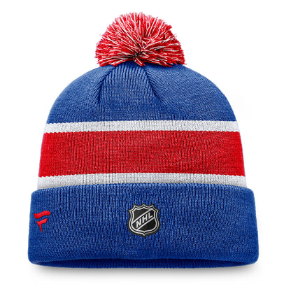Fanatics Rangers Special Edition 2022 Beanie In Blue & Red - Back View