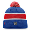 Fanatics Rangers Special Edition 2022 Beanie In Blue & Red - Back View