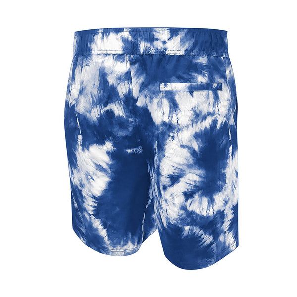 Rangers Splash Swim Tie Dye Shorts in Blue - Back View