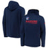 Rangers Authentic Pro Locker Room Pullover Hoodie in Navy - Front and Back View