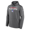 Fanatics Rangers 21-22 Playoff Authentic Pro Participant Hood in Grey - Front View