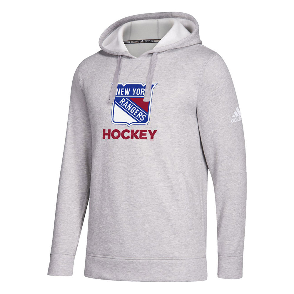 NHL New York Rangers Girls' Poly Fleece Hooded Sweatshirt - M