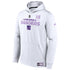 Fanatics Rangers Authenic Pro Hockey Fights Cancer Hood In White & Purple - Front View