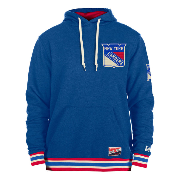 New Era Rangers Established Back Ribbed Hood In Blue - Front View