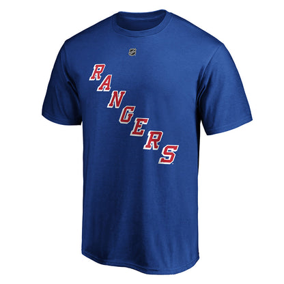 Kaapo Kakko Rangers Name & Number T-Shirt in Blue - Front View
