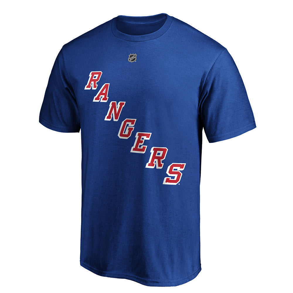 Artemi Panarin Rangers Name & Number T-Shirt in Blue - Front View