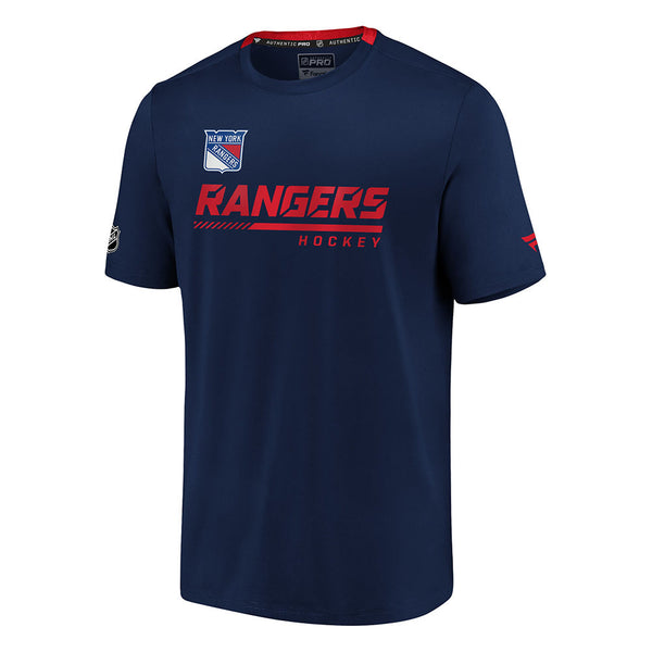 Rangers Locker Room Performance T-Shirt in Navy - Front View