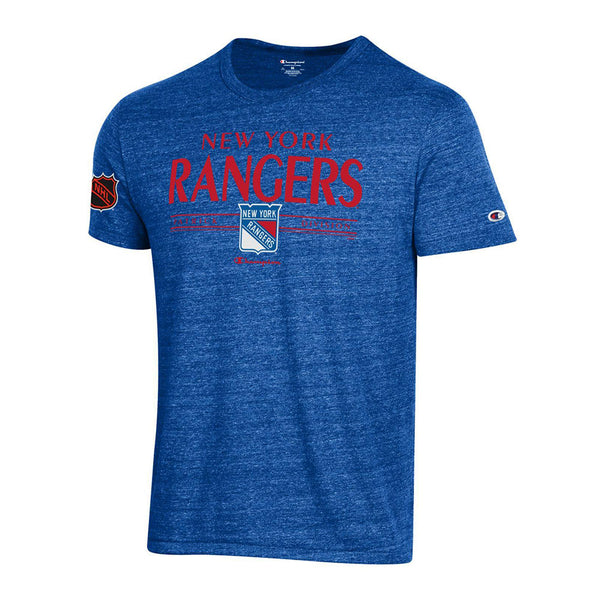 Rangers Champion Tri-Blend Tee in Blue - Front View
