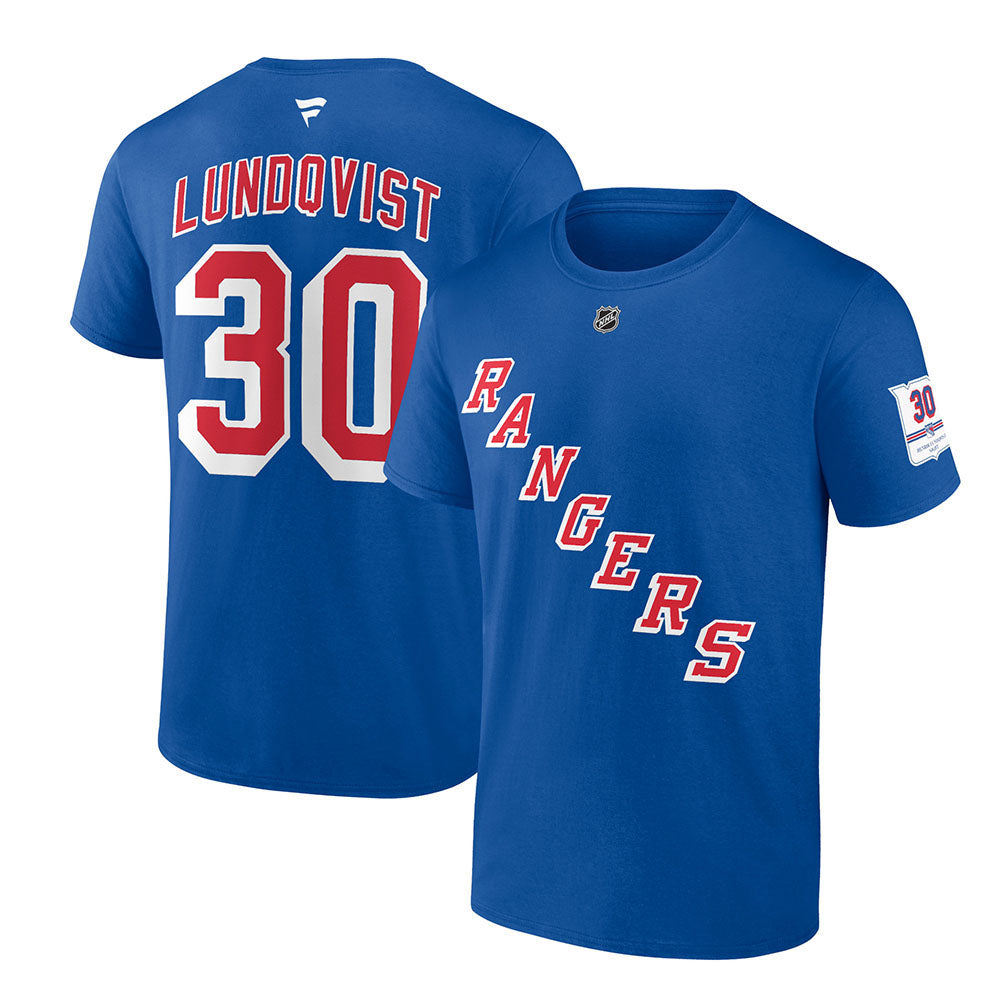 Henrik Lundqvist Autographed New York Rangers (Blue #30) Fanatics