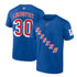 Fanatics Lundqvist Night Name & Number Tee in Blue - Front and Back View