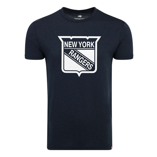 Sportiqe Rangers Comfy Tee in Black - Front View
