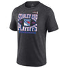 Fanatics Rangers 21-22 Playoff Participant Wraparound Tee in Grey - Front View