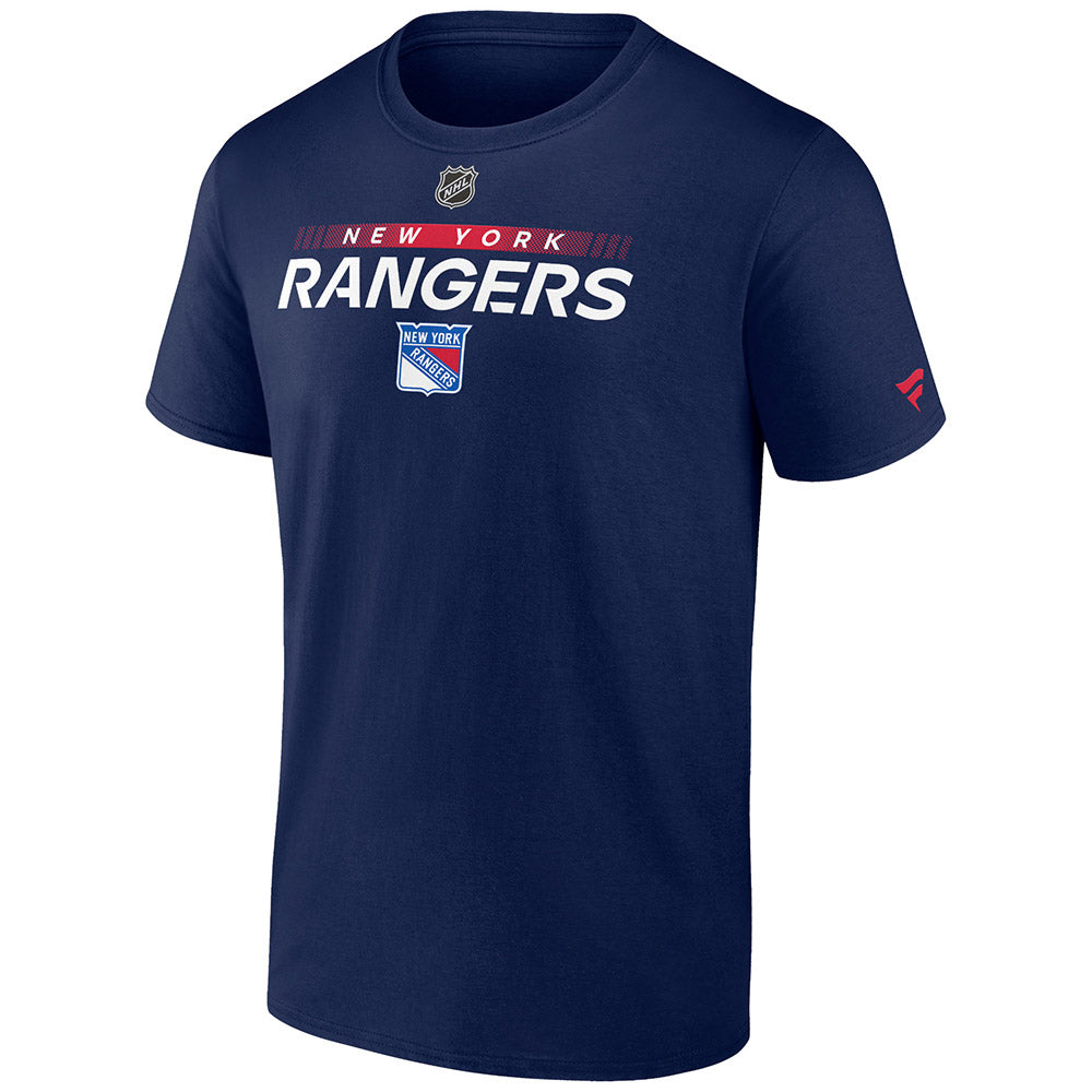 Fanatics Rangers Authentic Pro Cotton Tee In Blue - Front View