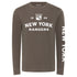 Sportiqe Rangers Mohave Pewter Longsleeve Tee In Grey - Front View
