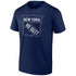 Fanatics Rangers Exclusive No Quit Shield Training Camp Tee In Blue - Front View