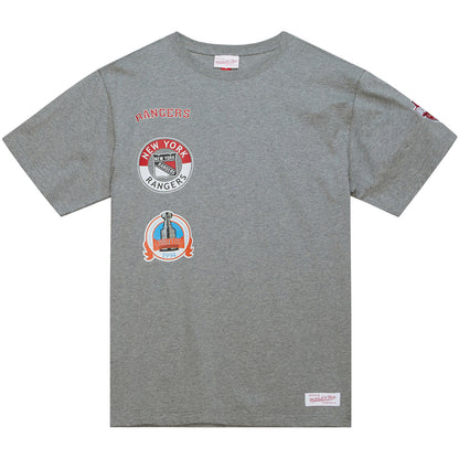 Mitchell & Ness Ranger's City Collection Tee In Grey - Front View