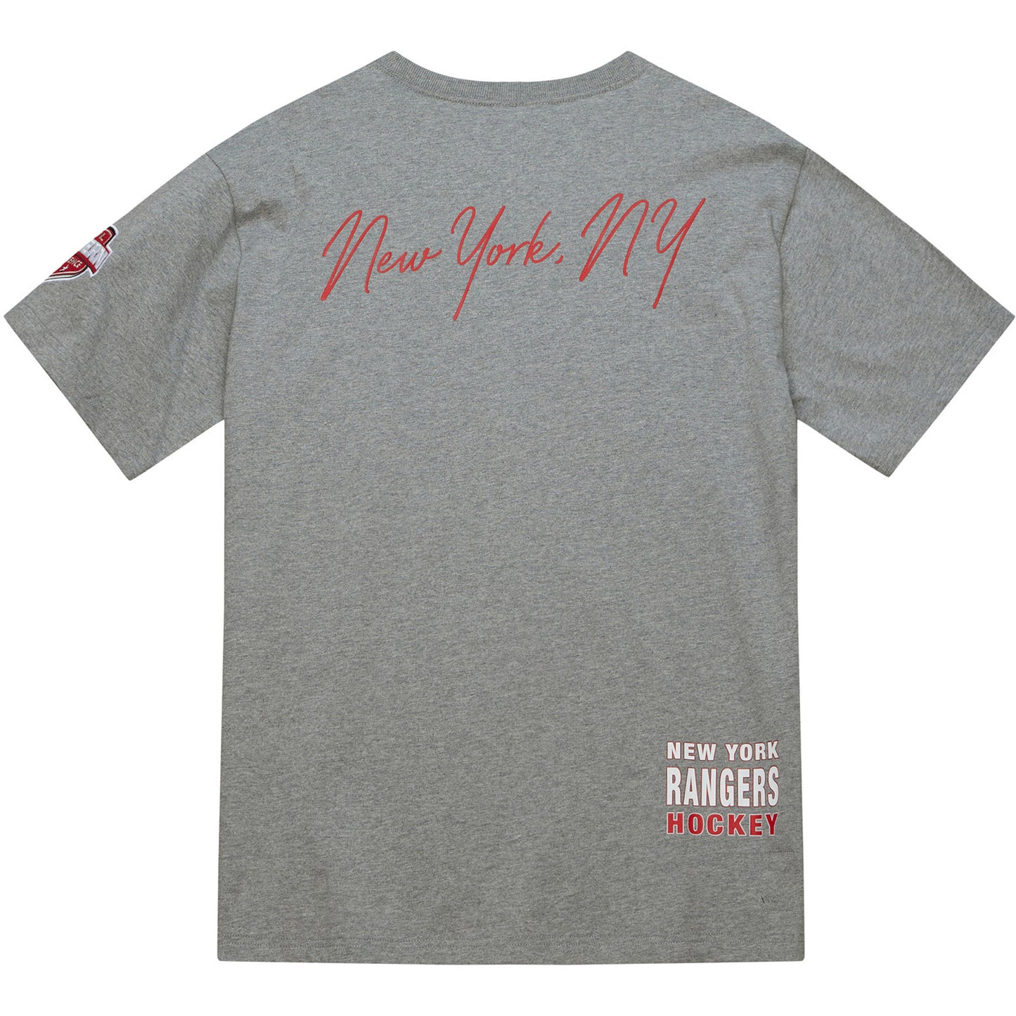 Mitchell & Ness Ranger's City Collection Tee In Grey - Back View