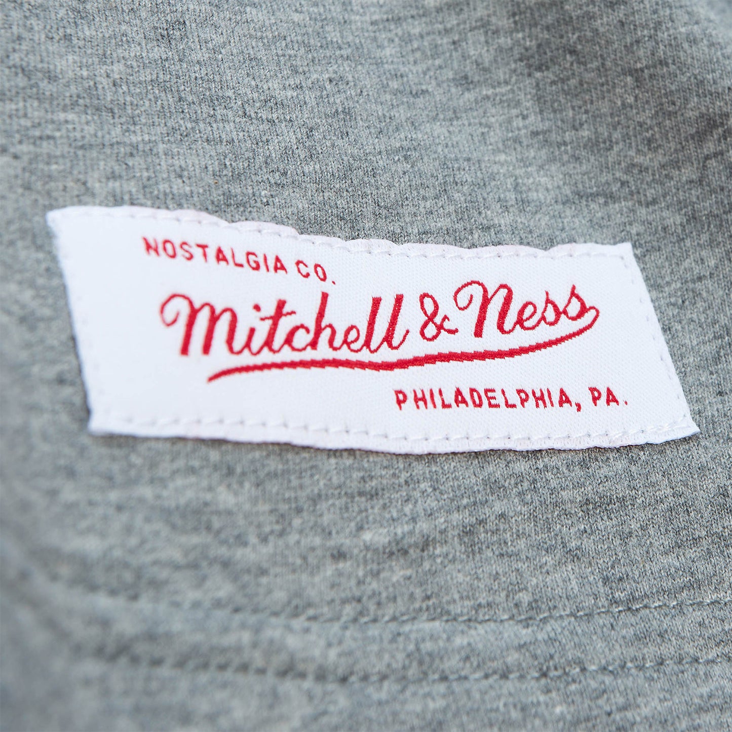 Mitchell & Ness Ranger's City Collection Tee In Grey - Zoom View Of Front Hip Tag