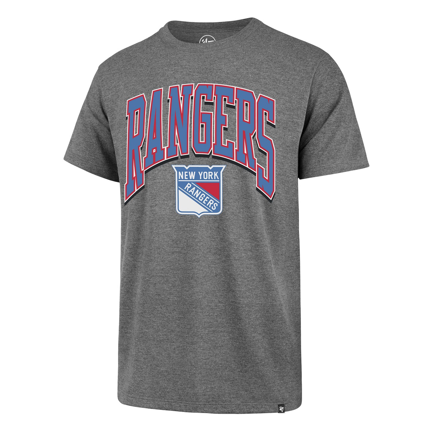 '47 Brand Rangers Walk Tall Franklin Tee In Grey - Front View