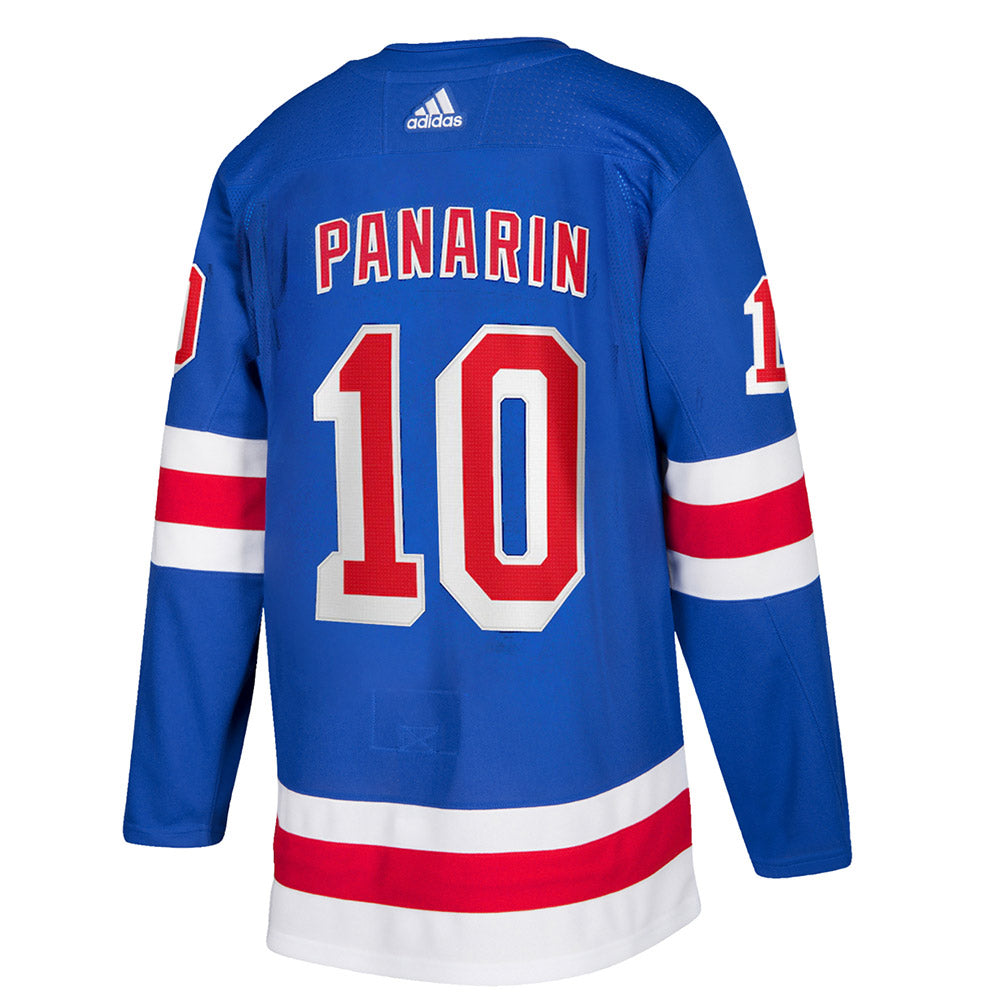 Artemi Panarin Adidas Authentic Home Jersey in Blue - Back View