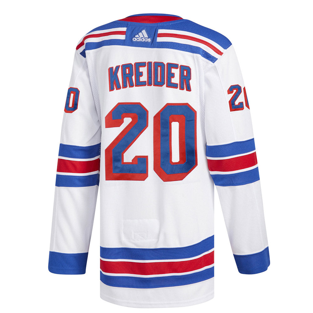 New York Rangers No20 Chris Kreider White Road Jersey
