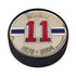 New York Rangers Mark Messier Medallion Puck in Black - Top View
