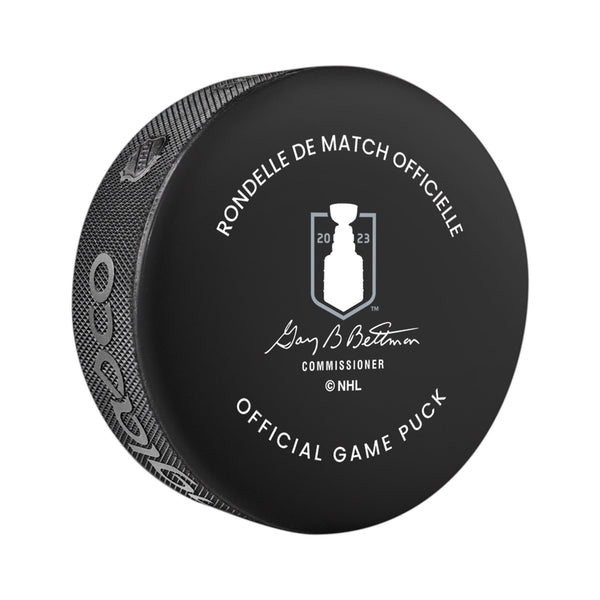 Inglasco Rangers 22-23 Playoff Official Puck In Black - Back View
