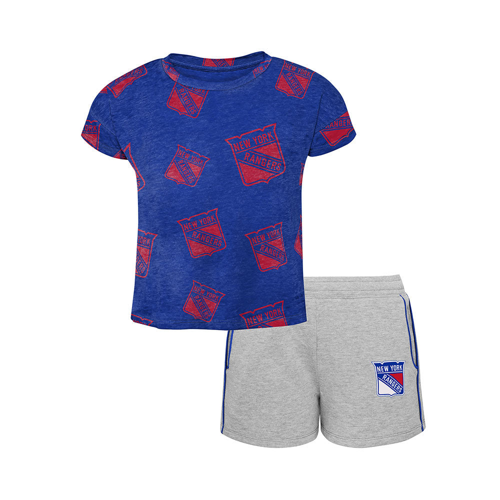 Toddler Rangers Chase Your Goals Top and Short Set - Front Views