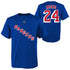 Youth Rangers Kappo Kakko Name & Number T-Shirt in Blue, Red, and White - Front and Back Views
