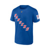 Youth Rangers Lundqvist Night Name & Number Tee in Blue - Front View