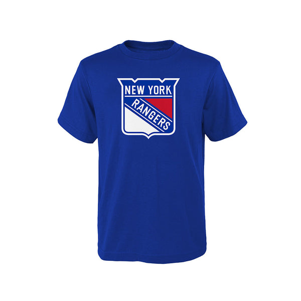 Youth Rangers Slogan Back Tee In Blue & Red - Front View
