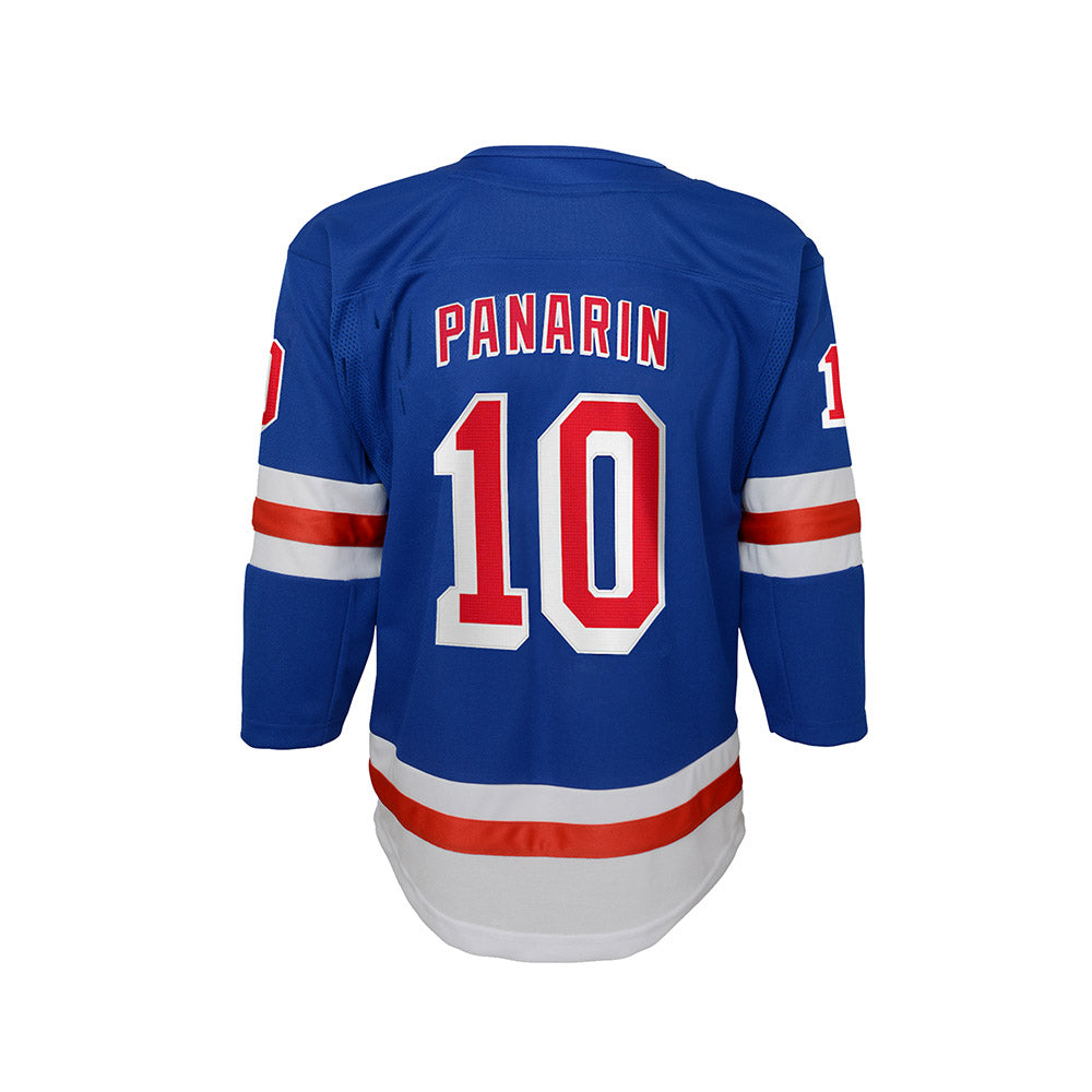 Youth Panarin #10 Rangers Premier Royal Home Jersey in Blue - Back View