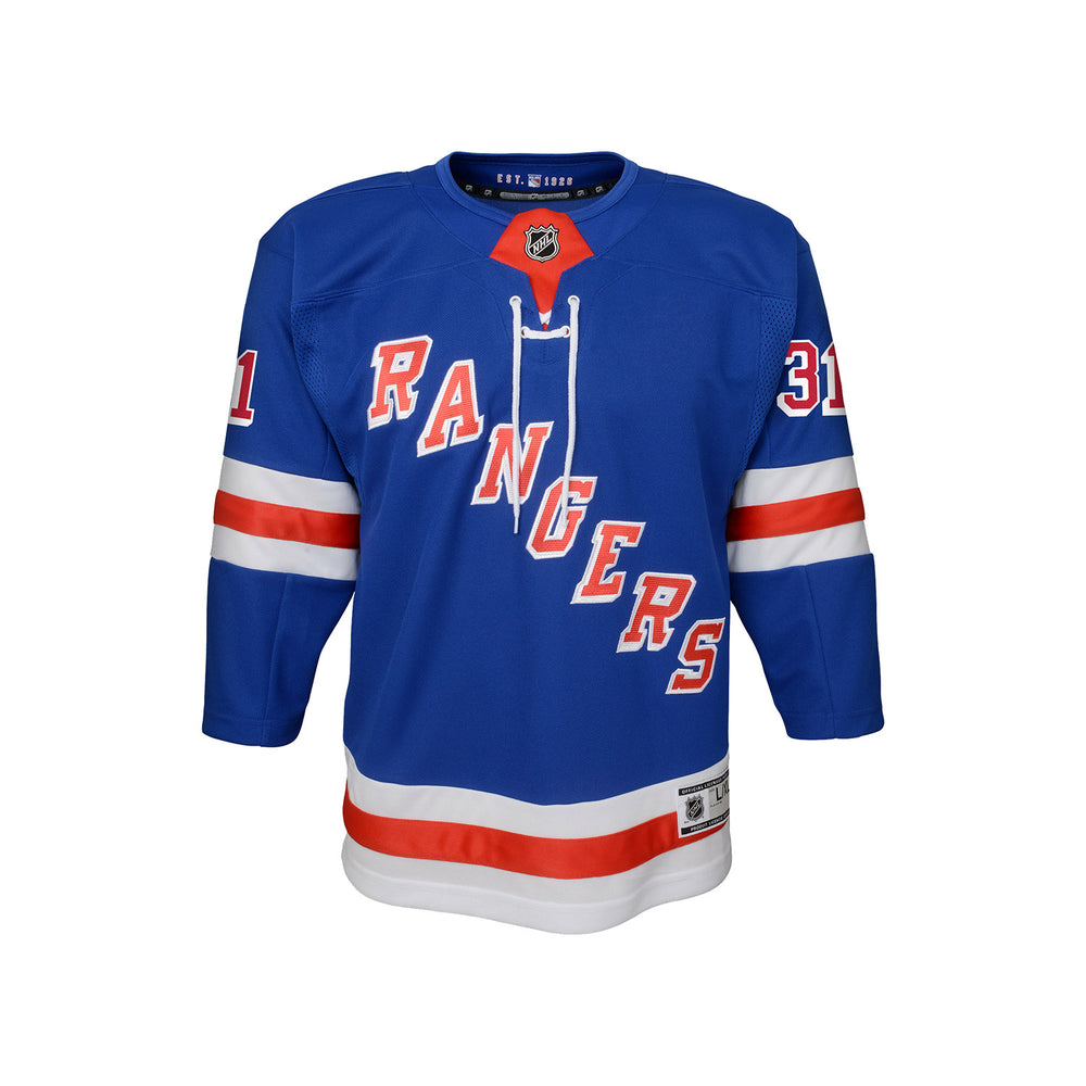 Igor Shesterkin New York Rangers Women's Royal Backer Long Sleeve T-Shirt 