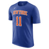 Jalen Brunson Nike Icon Name & Number Tee In Blue - Front View