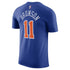 Jalen Brunson Nike Icon Name & Number Tee In Blue - Back View