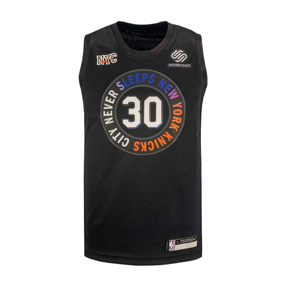 New York Knicks Julius Randle #30 Nike Black Swingman Jersey