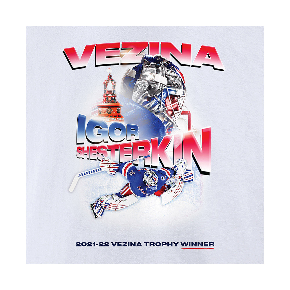 New York Rangers Igor Shesterkin Men's Premium T-Shirt - Tri Ash - New York R | 500 Level