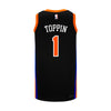 Youth Knicks Obi Toppin 22-23 City Edition Jersey In Black - Back View