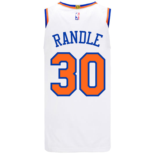 Julius Randle Nike Authentic Association Jersey in White - Back View